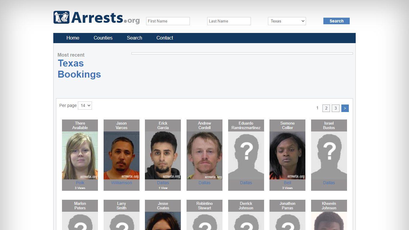 Texas Arrests and Inmate Search